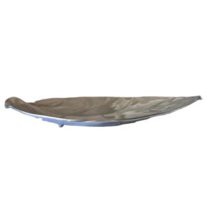 Loja Casa Canto - Centro de Mesa - Centro de Mesa aluminio Folha 52x32cm Metal Flor