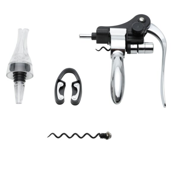 Loja Casa Canto - Acessórios para Vinho - acessórios para Vinho 4pç aço Inox com Saca Rolhas Bon Gourmet