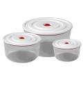 Loja Casa Canto - Potes e Baleiros - Jogo Potes á Vácuo acrílico com 3L, 1,65L e850ml Mimo Style