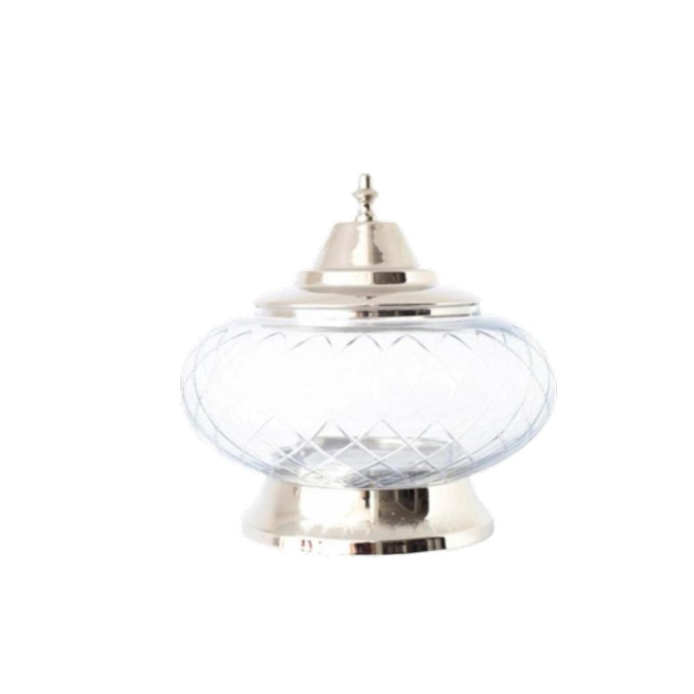 Loja Casa Canto - Bomboniere e Baleiros - Bomboniere com Tampa Inox 18x18cm Lyor