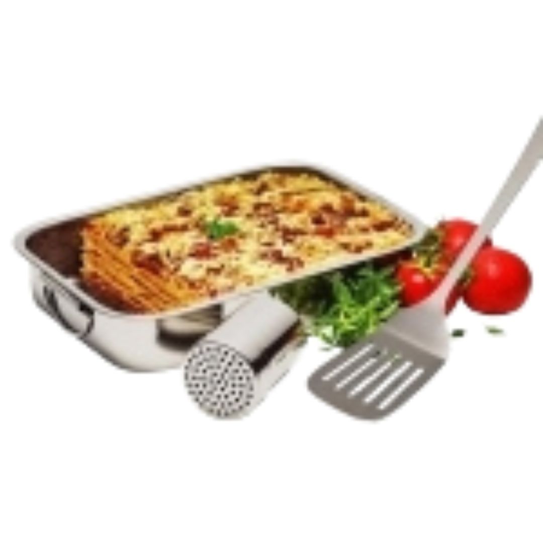 Assadeira Inox para Lasanha 3pç Class Home - Image 2