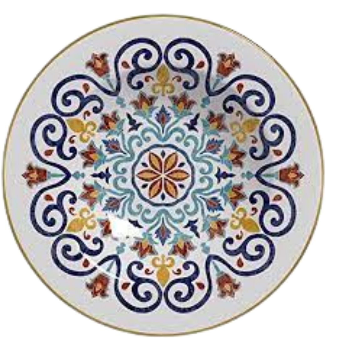 Loja Casa Canto - Pratos Avulsos - Jogo Prato Fundo Tunisia 25cm 6un alleanza