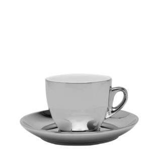 Loja Casa Canto - Xícaras para Chá - Jogo Xícaras para Chá Porcelana Prata 220ml 6un Wolff