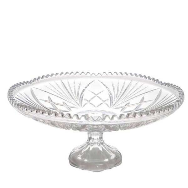 Loja Casa Canto - Fruteiras - Fruteira com Pé Cristal Chumbo alberta 33x15cm Lyor