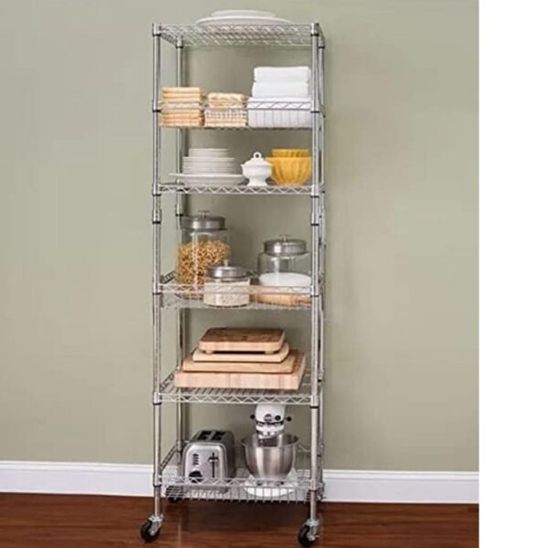 Loja Casa Canto - Prateleiras de Inox - Estante Organizadora aço Inox 6 Prateleiras Importada