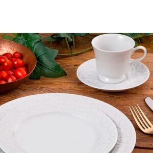 Loja Casa Canto - Aparelho de Jantar 08 pessoas - aparelho de Jantar Chá 64pç para 08 pessoas Tassel Porcelana Germer