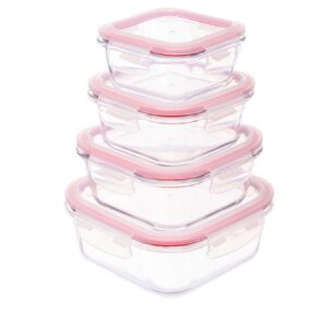 Loja Casa Canto - Potes e Baleiros - Potes Vidro com Tp Herméticas 320, 520, 800 1100ml 4un Invicta