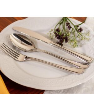 Loja Casa Canto - Faqueiro 75 peças - Faqueiro Liverpool aço Inox Com Estojo Madeira 75pç James