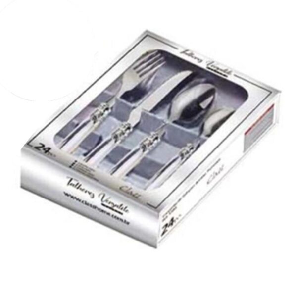 Loja Casa Canto - Faqueiro 24 peças - Faqueiro aço Inox 24pç Versatile Supreme Cristal