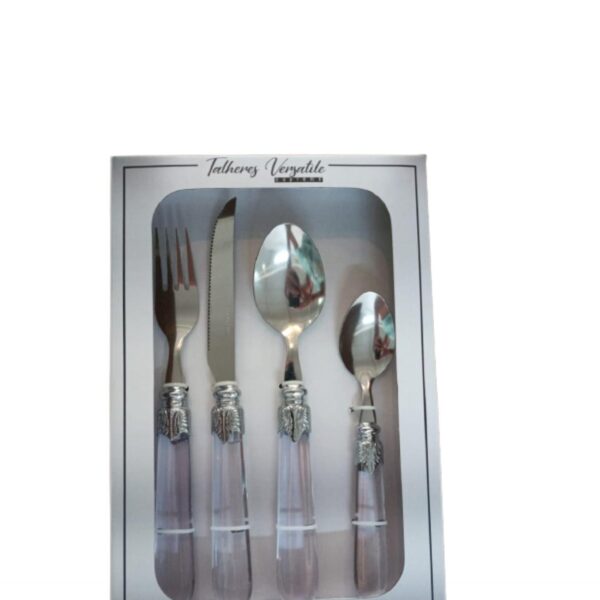 Loja Casa Canto - Faqueiro 24 peças - Faqueiro aço Inox 24pç Versatile Supreme Cristal