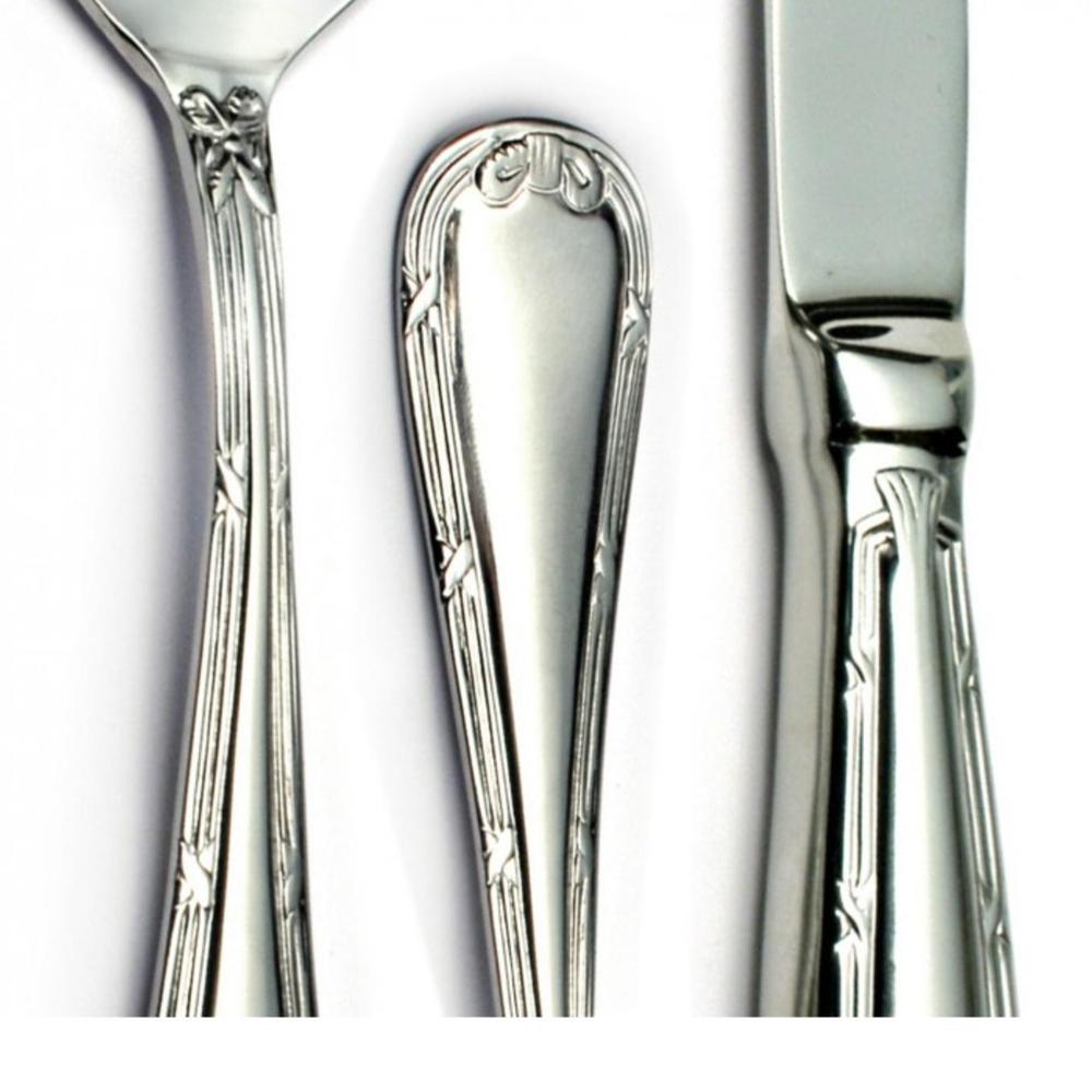 Loja Casa Canto - Faqueiro 130 peças - Faqueiro Croisé aço Inox com Estojo Madeira 130pç Wolff