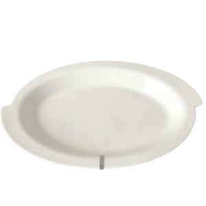 Loja Casa Canto - Baixela para Servir - Baixela para Servir,Travessa de Porcelana Branca 3un Zahav