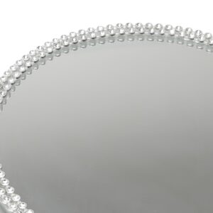 Loja Casa Canto - Bandeja de Metal e Cristais - Bandeja Prestige 30cm Redonda – Rojemac