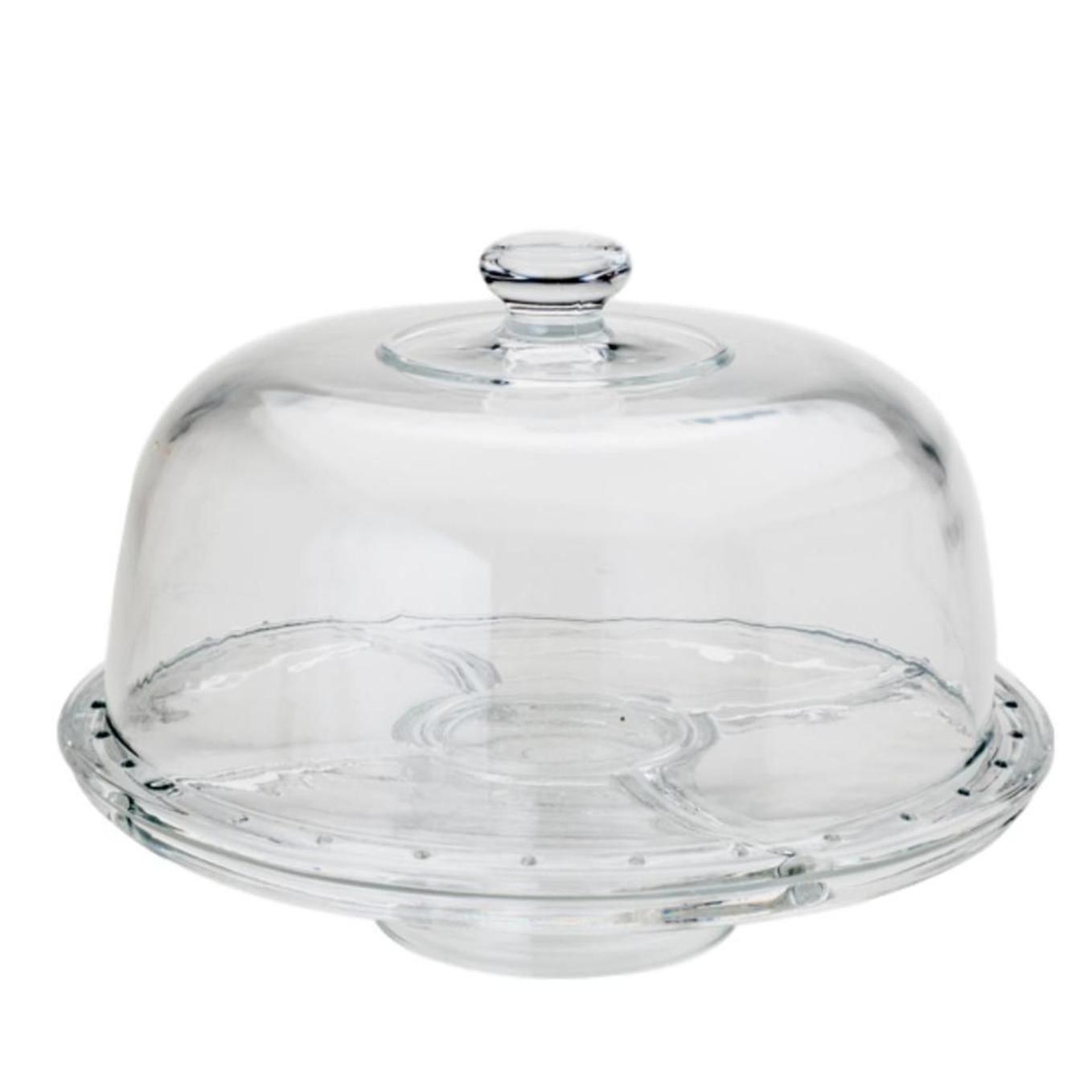 Loja Casa Canto - Prato para Bolo - Prato para Bolo Cristal Cronos 30.5x21cm Lyor