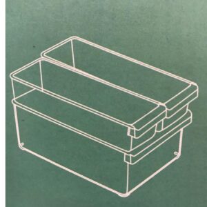 Loja Casa Canto - Caixas Organizadoras - Organizador acrilico 3pç para Geladeira armarios StorageBox