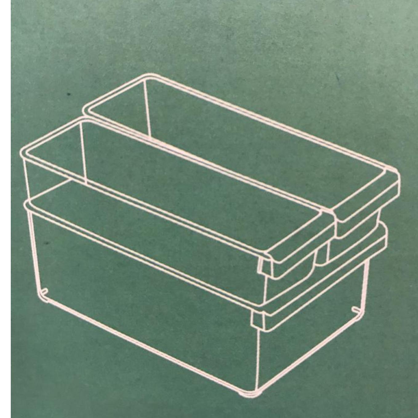 Loja Casa Canto - Caixas Organizadoras - Organizador acrilico 3pç para Geladeira armarios StorageBox