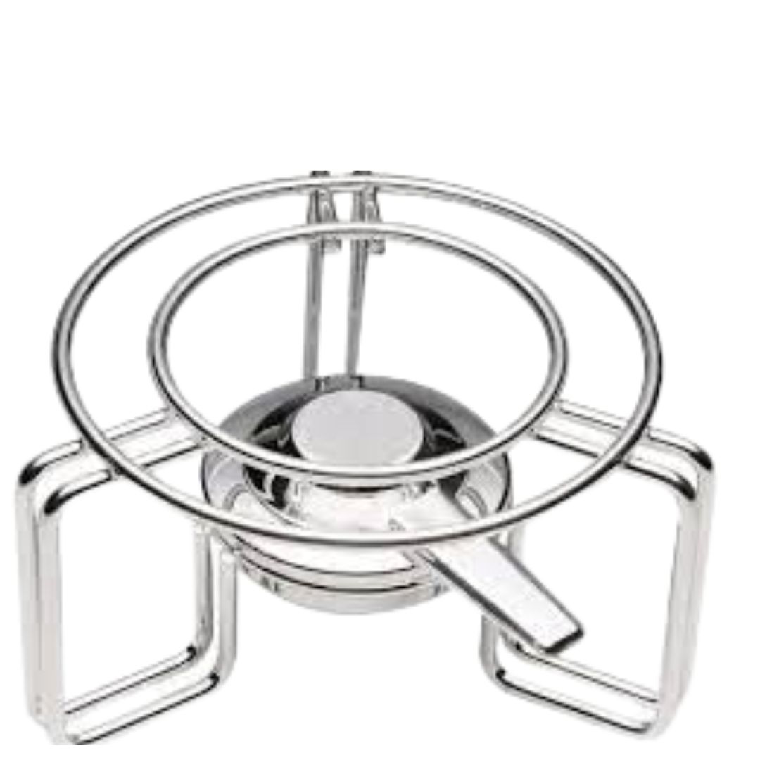 Rechaud Porcelana com Tampa 22x10cm e Suporte Inox Wolff