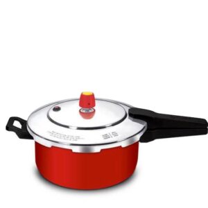 Loja Casa Canto - Panelas de Pressão - Panela Pressão aluminio Vermelha com Fechamento Externo New Line 5L Eirilar