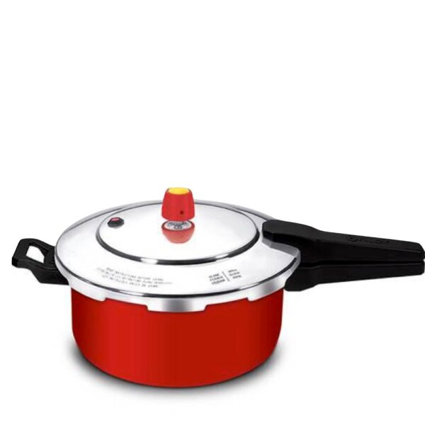 Loja Casa Canto - Panelas de Pressão - Panela Pressão aluminio Vermelha com Fechamento Externo New Line 5L Eirilar