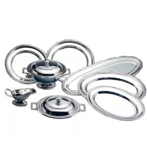 Loja Casa Canto - Baixela para Servir - Baixela aço Inox Croise Monaco 8pç Wolff