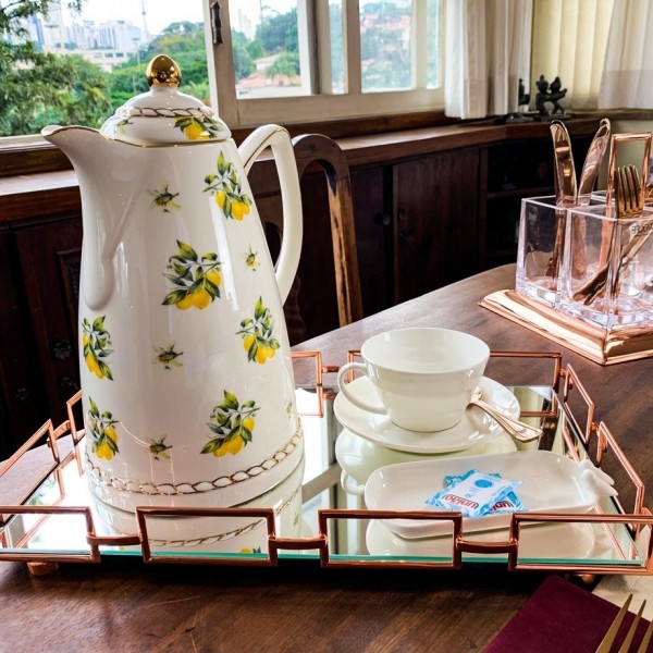 Loja Casa Canto - Garrafas Térmicas - Garrafa Térmica Porcelana 990ml Lemon Wolff