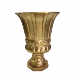 Loja Casa Canto - Vasos - Vaso Resina Dourado Pequeno com Pé 2un 13x19cm arte