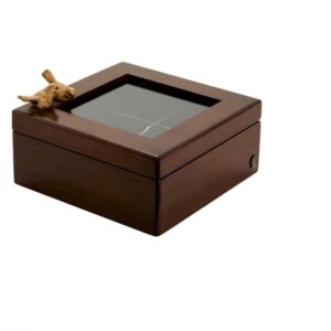 Loja Casa Canto - Caixas Organizadoras - Caixa para Chá Eliane Madeira com Detalhe em Pássaros – Limoeiro