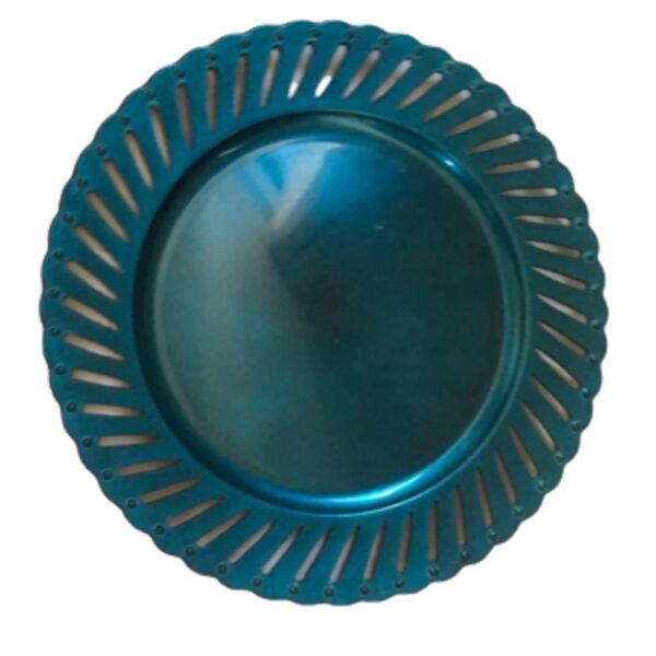 Loja Casa Canto - Sousplat - Sousplat azul Petroleo Polipropileno 33cm 6un Casa Design