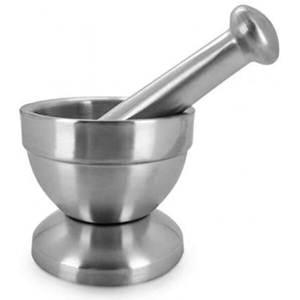 Loja Casa Canto - Pilão - Pilão com Socador aço Inox 10x10x9cm Mimo Style