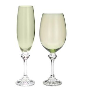 Loja Casa Canto - Taças de Cristal - Jogo Taças Cristal Ecologico Elisa Kale 12un Bohemia