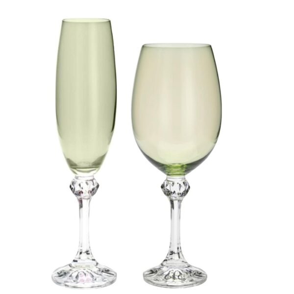 Loja Casa Canto - Taças de Cristal - Jogo Taças Cristal Ecologico Elisa Kale 12un Bohemia