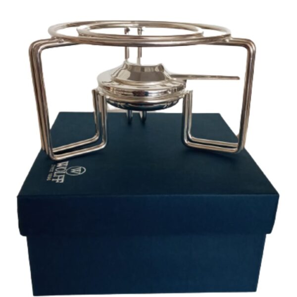 Rechaud Porcelana com Tampa 1,5lt. e Suporte Lyor