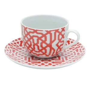 Loja Casa Canto - Aparelho de Jantar 06 pessoas - aparelho de Jantar, Chá e Café Super White Coral 42pç Lyor