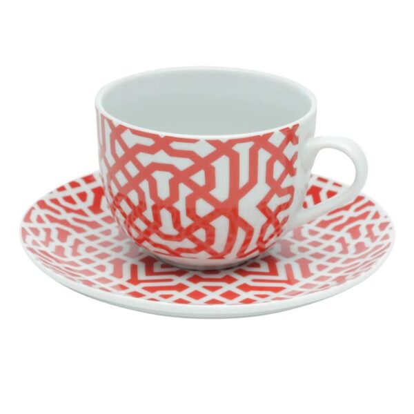 Loja Casa Canto - Aparelho de Jantar 06 pessoas - aparelho de Jantar, Chá e Café Super White Coral 42pç Lyor