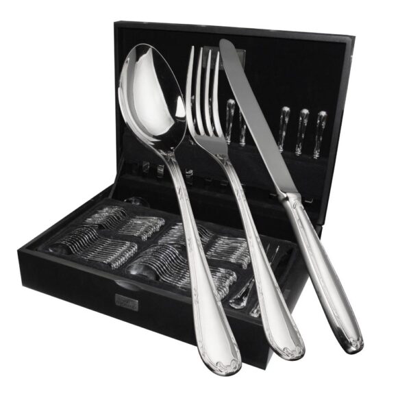 Loja Casa Canto - Faqueiro 101 peças - Faqueiro Croisé aço Inox com Estojo 101pç Fracalanza