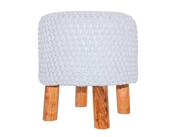 Loja Casa Canto - Puffs - Puff Croche Branco 38x38cm Lé Crochet