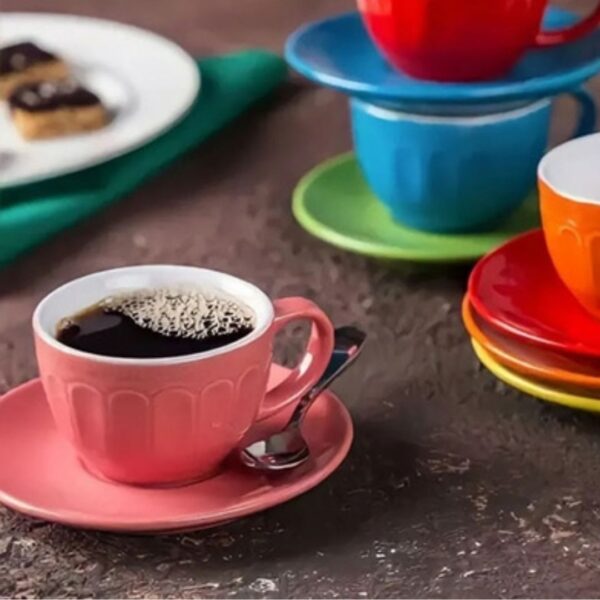 Jogo Xícaras para Chá Colors 210ml 6un Class