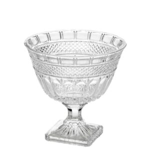 Fruteira, Centro de Mesa Cristal com Pé 26x26cm Brandon