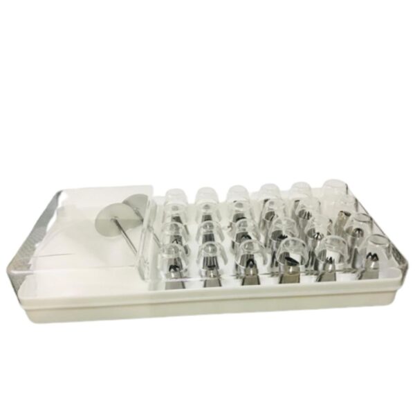 Decoração para Bolo 23 Bicos de Inox e 2 Sacos Decorador