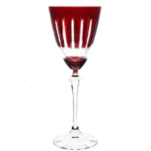Taça Cristal Lapidada Agua Vinho Vermelha 250ml Bohemia