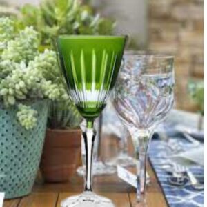 Taça Cristal Lapidada Agua Vinho Verde 250ml Bohemia