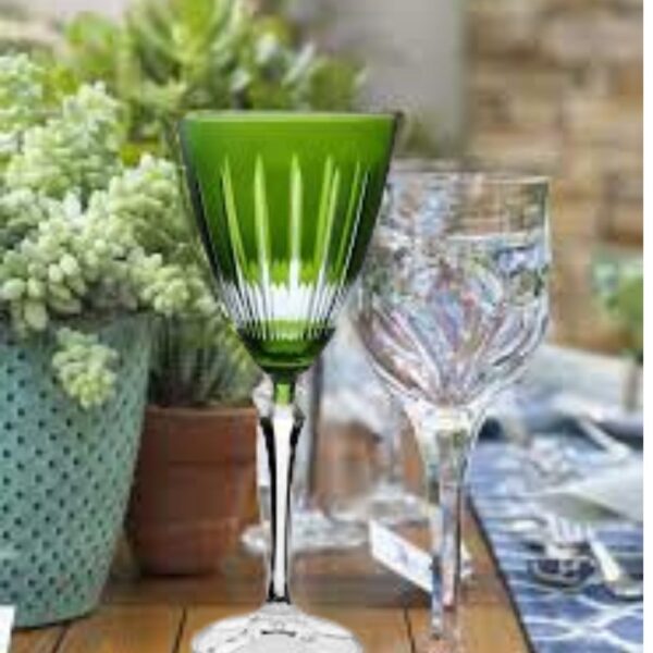Taça Cristal Lapidada Agua Vinho Verde 250ml Bohemia