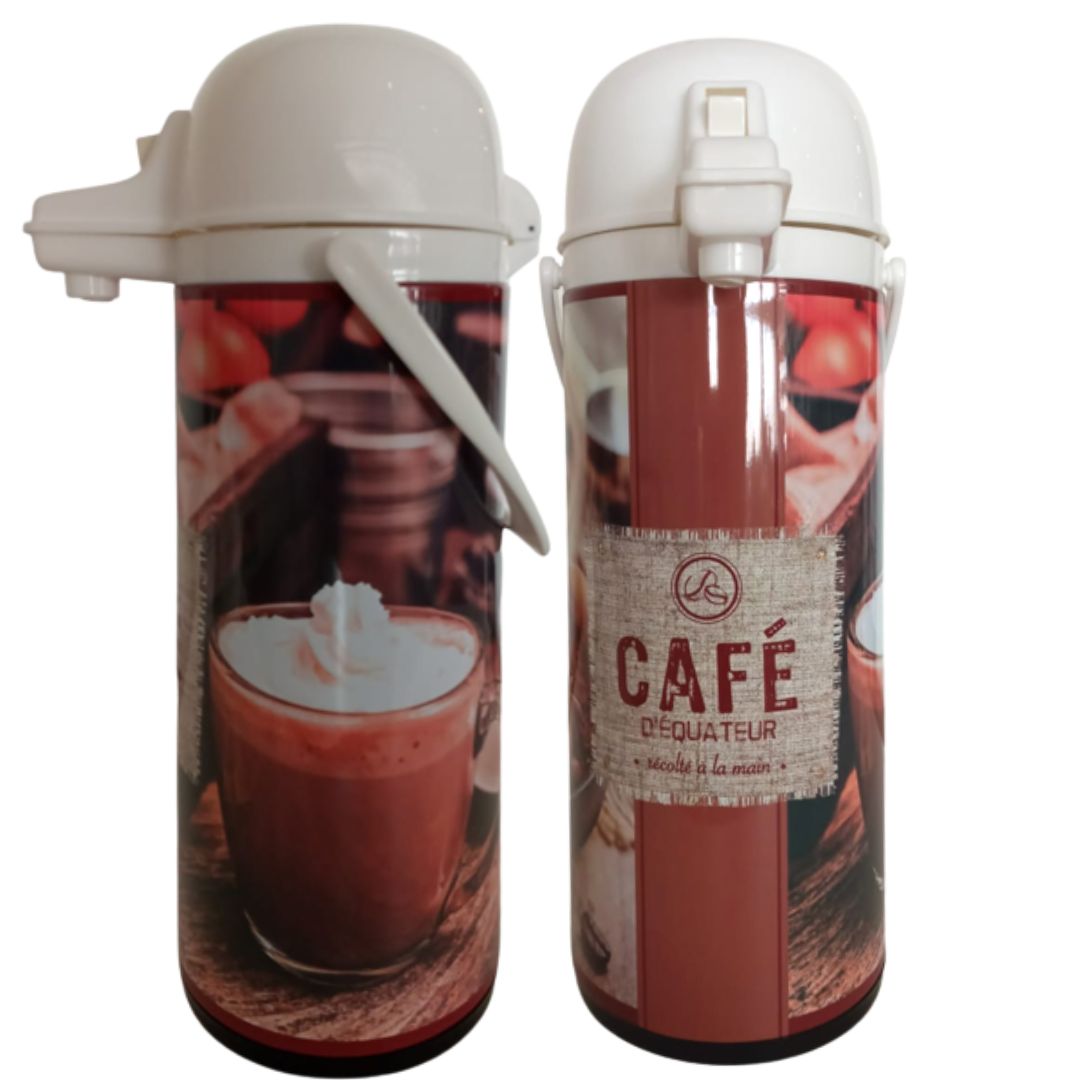 Garrafa Termica 1,9litros Cafe, Leite com Ampola de Vidro Zahav