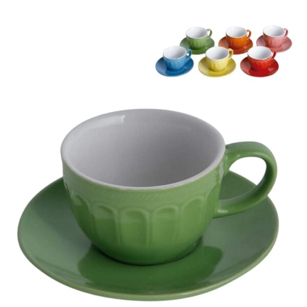 Jogo Xícaras para Chá Colors 210ml 6un Class