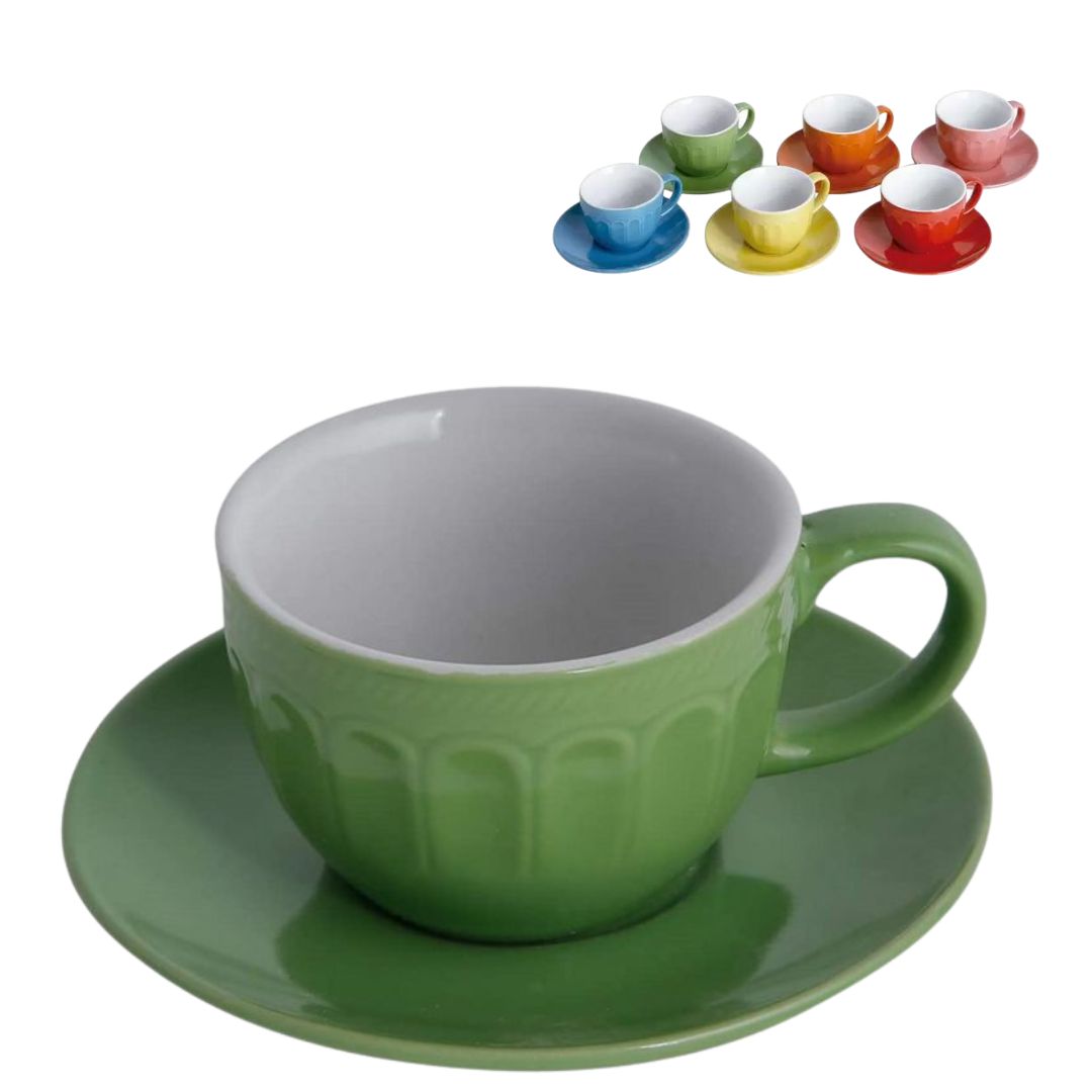 Jogo Xícaras para Chá Colors 210ml 6un Class