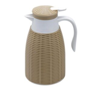 Garrafa Térmica com Rattan de Plastico Bege Tress 1 Lt. Lyor