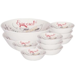 Jogo para Massa 10pcs Porcelana Oxford