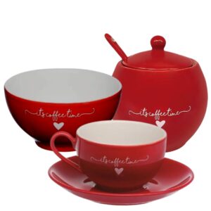 Jogo para Lanche Lamour 20pç Porcelana Hauskraft