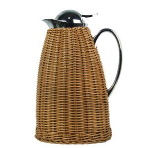 Garrafa Térmica Aço Inox Revestida com Rattan Fibra Marron 1,5L Bon Gourmet