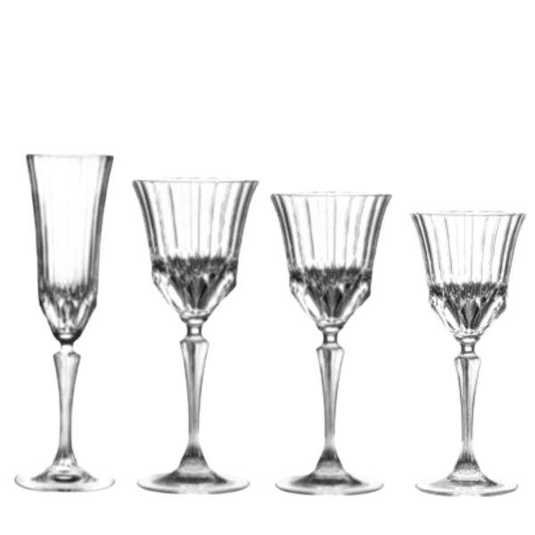 Jogo Taças Cristal Muse Transparente Lapidadas